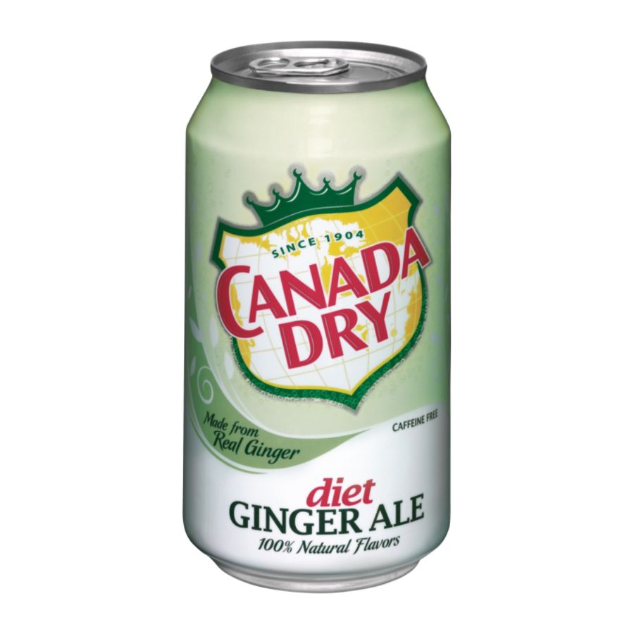 Canada Dry Diet Ginger Ale, 12 Oz., Case Of 24
