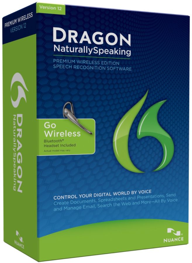 Dragon NaturallySpeaking&reg; Premium Wireless 12