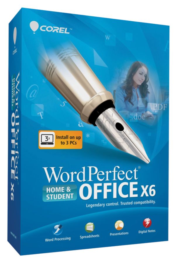 Corel&reg; WordPerfect&reg; Office X6 Home & Student Edition, Traditional Disc
