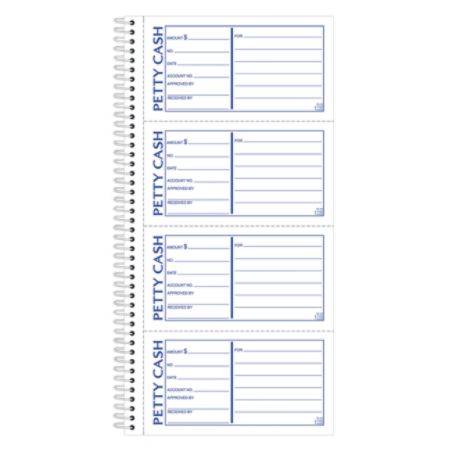 Adams&reg; 2-Part Petty Cash Receipt Book, 5 1/2" x 11", Book Of 200 Sets