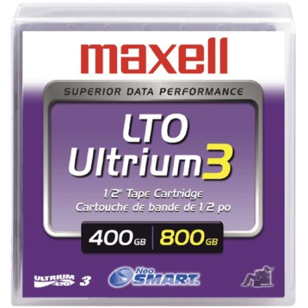 Maxell 183900LBL LTO Ultrium 3 Data Cartridge with Labeling