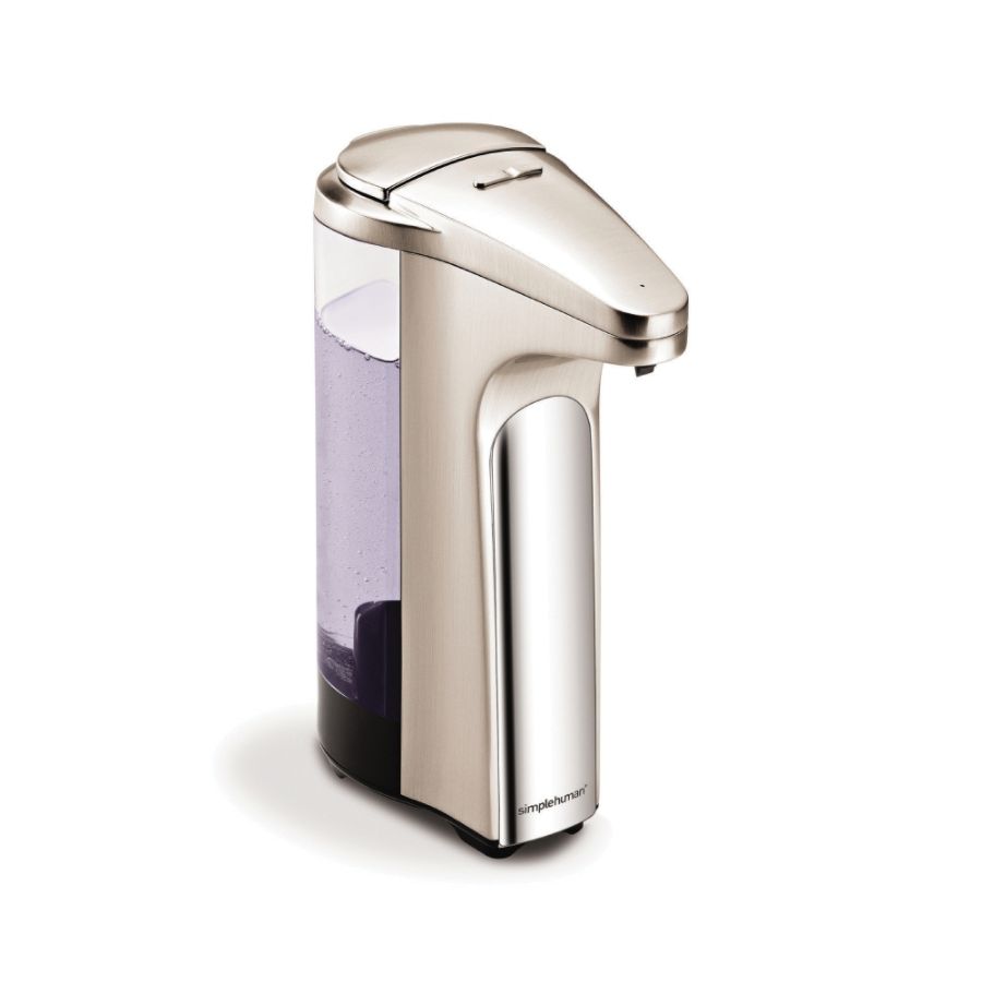 simplehuman Sensor Pump For Soap, Lotion Or Sanitizer, 13 Fl. Oz., Brushed Nickel