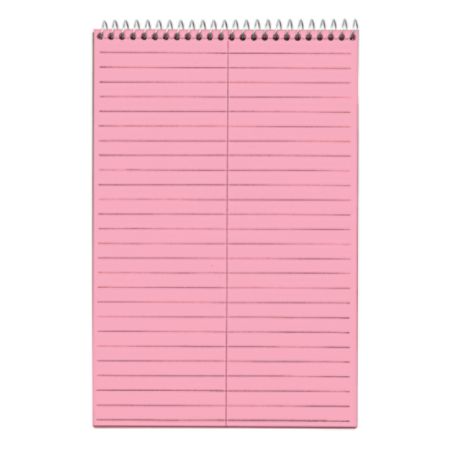 TOPS&trade; 100% Recycled Prism+ Color Steno Books, 6" x 9", Gregg Ruled, 80 Sheets, Pink, Pack Of 4
