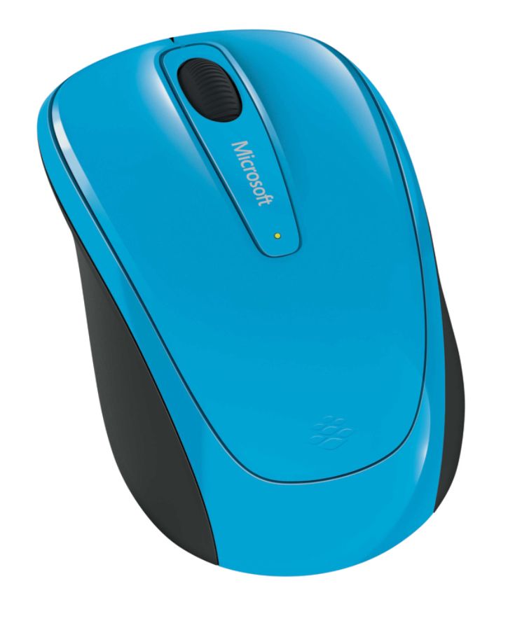 Microsoft&reg; Wireless Mobile Mouse 3500, Cyan Blue