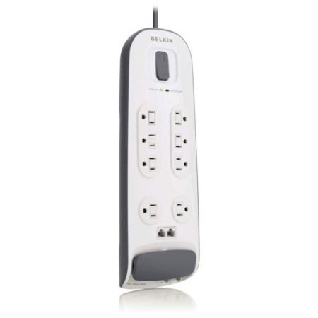 Belkin&reg; 8-Outlet Surge Protector With 6' Power Cord With Telephone Protection