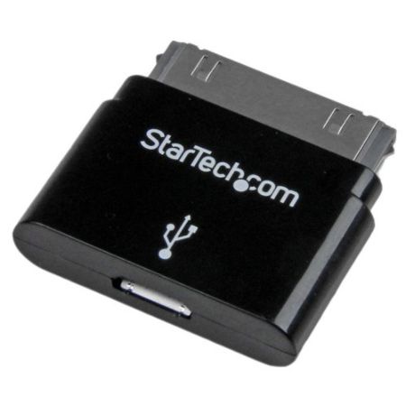 StarTech.com Black Apple 30-pin Dock Connector to Micro USB Adapter for iPhone / iPod / iPad with Stepped Connector