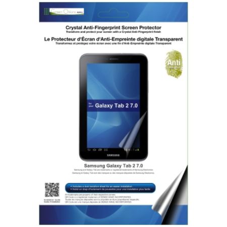 Green Onions Supply Glossy Anti-Fingerprint Screen Protector for Samsung Galaxy Tab 2 7.0