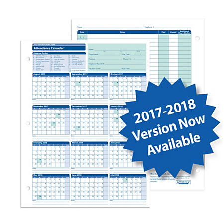 Attendance Calendar Attendance Calendar