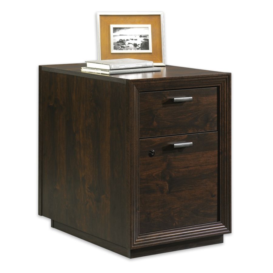 Sauder&reg; Forte Collection Pedestal File, 24 7/8"H x 17 7/8"W x 25 3/8"D, Dark Alder