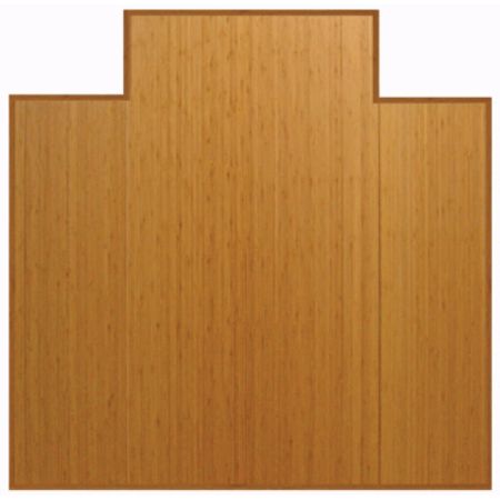 Anji Mountain Bamboo Tri-Fold Chair Mat, 47" x 51", 1/2" Thick, Natural