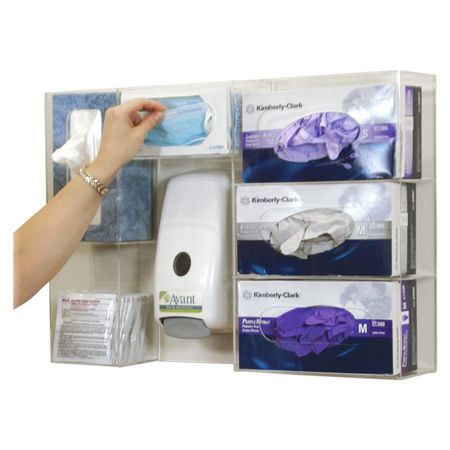 Cottage Wall-Mount Deluxe Professional Protection Station, 16 3/4" x 23 1/2" x 4 1/2", Clear