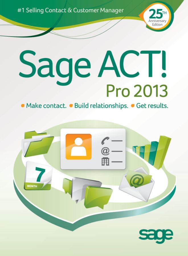 Sage ACT!&reg; PRO 2013, Full Version, For PC, Traditional Disc