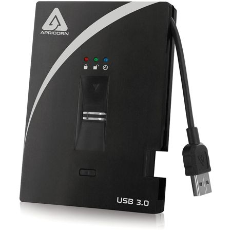 Apricorn Aegis Bio A25-3BIO256-1000 1 TB External Hard Drive