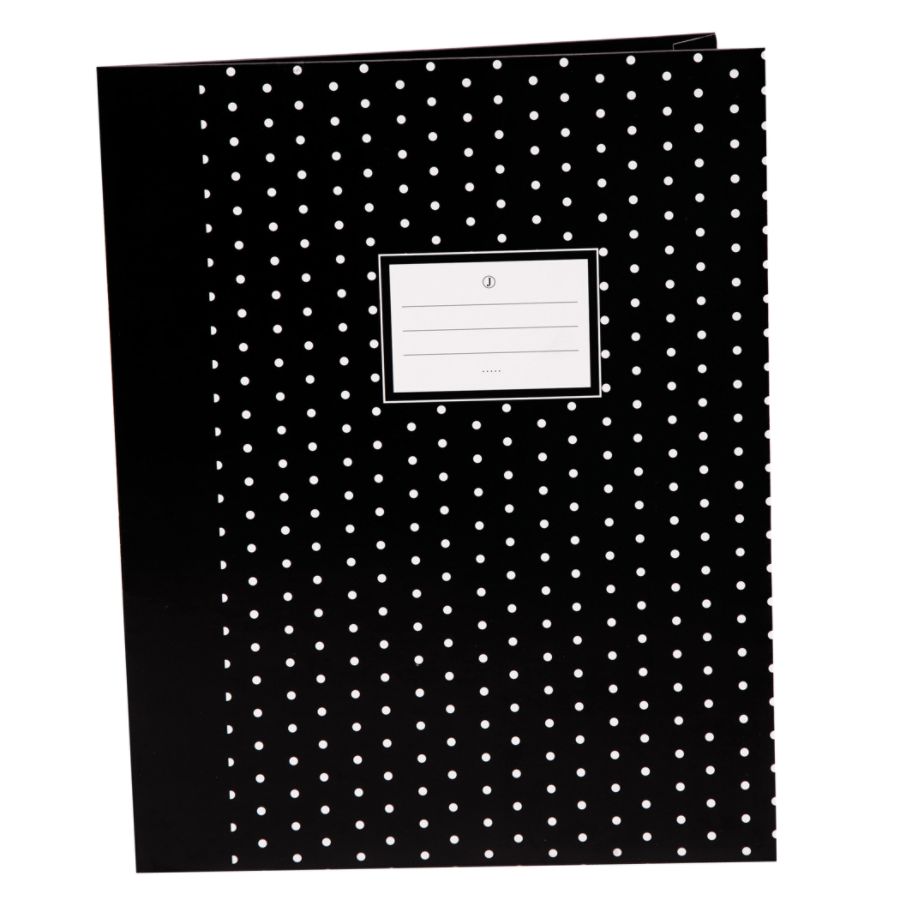 See Jane Work Presentation Folders Bifold Black Dots By Office Depot ...