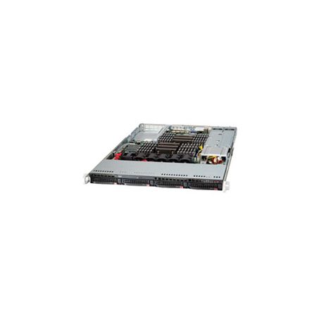 Supermicro SuperServer 6017R-N3RFT+ Barebone System - 1U Rack-mountable - Intel C606 Chipset - Socket R LGA-2011 - 2 x Processor Support - Black