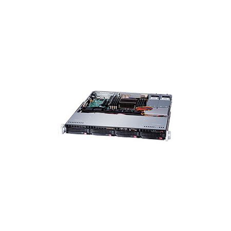 Supermicro SuperServer 5017R-MTRF Barebone System - 1U Rack-mountable - Intel C602 Chipset - Socket R LGA-2011 - 1 x Processor Support - Black