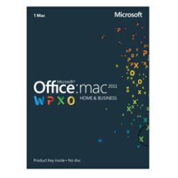 Microsoft&reg; Office For Mac, Home And Business 2011, English Version, Product Key