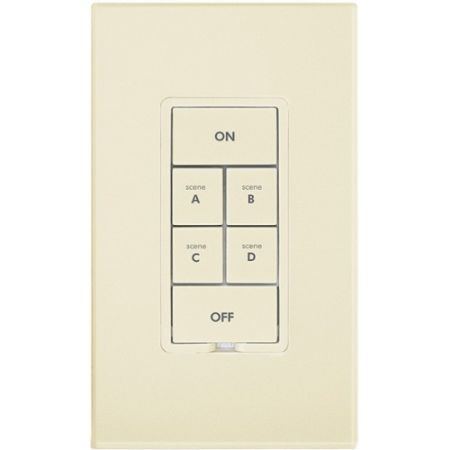 Insteon 2334-233 Keypad Dimmer Switch (Dual-Band), 6-Button, Ivory