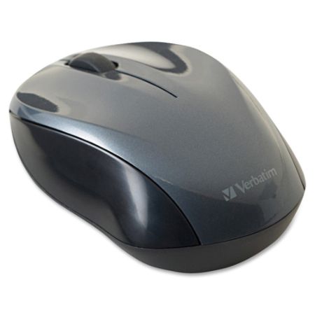 Verbatim 97670 Wireless Optical Notebook Mouse with Nano Receiver Graphite Black