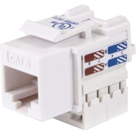 StarTech.com Cat6 RJ45 Keystone Jack White - 110 Type