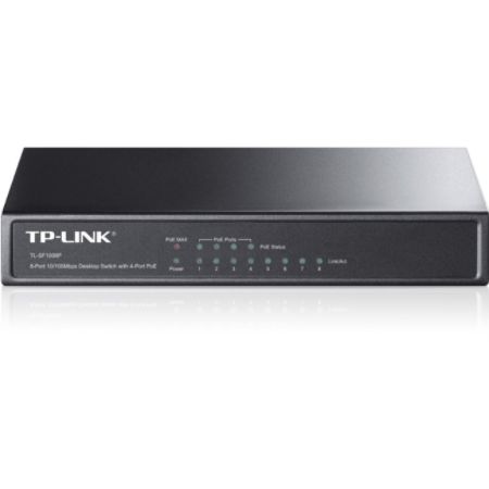 TP-LINK 8-Port 10/100Mbps Desktop Switch with 4-Port PoE
