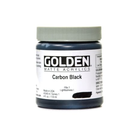 matte acrylic golden paint oz carbon