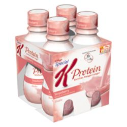 Special K&trade; Protein Shake, Strawberry, 10 Oz, Case Of 4