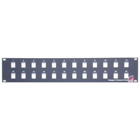 StarTech.com 24 Port 2U Rackmount Blank Patch Panel for Keystone Jacks
