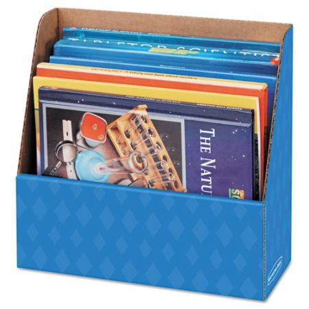 Bankers Box&reg; 60% Recycled 1-Compartment Angled Folder Holder, Blue