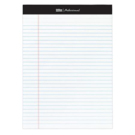 Office Depot&reg; Brand Sugar Cane Paper Perforated Bi-Fold Pads, 8 1/2" x 11", White