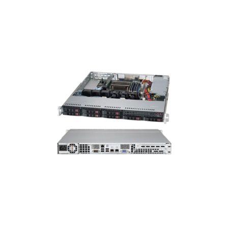 Supermicro SuperServer 1018D-73MTF Barebone System - 1U Rack-mountable - Intel C222 Express Chipset - Socket H3 LGA-1150 - 1 x Processor Support - Black