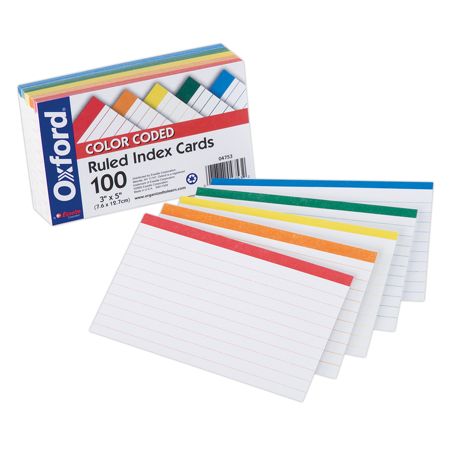Note taking cards example image
