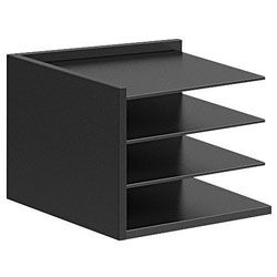 Christopher Lowell Geometrix Organizer, 7 3/4"H x 10 5/8"W x 12 1/8"D, Black