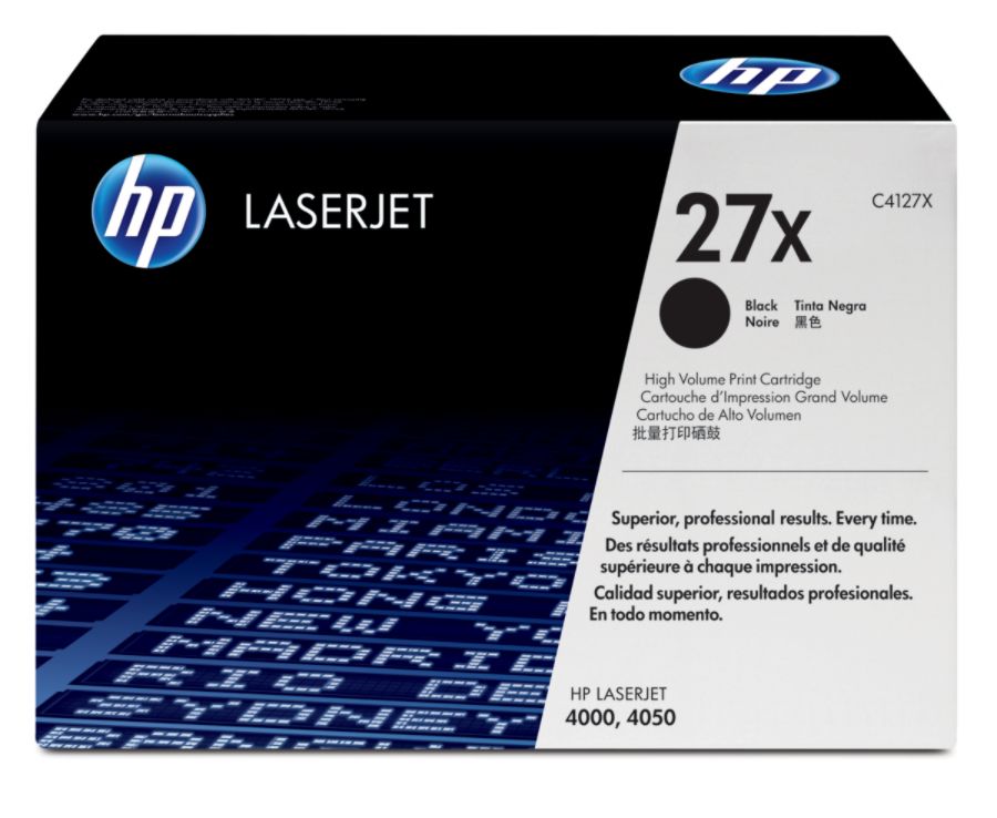HP 27X, Black Toner Cartridge (C4127X)