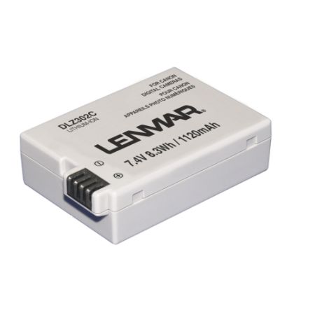 Lenmar&reg; DLZ302C Lithium-Ion Camera Battery, 7.4 Volts, 1120 mAh Capacity