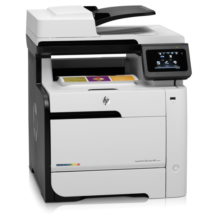 HP LaserJet Pro 300 M375nw All-In-One Printer, Copier, Scanner, Fax