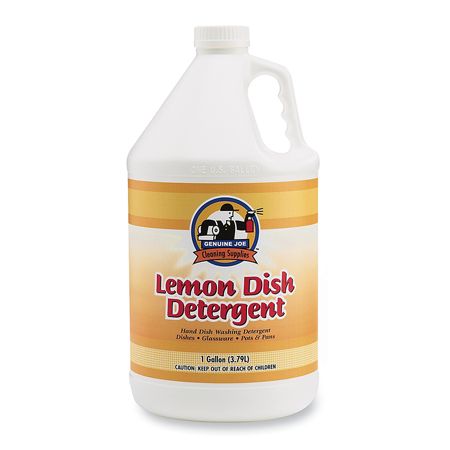 Genuine Joe Lemon Scent Dishwashing Detergent, 1 Gallon