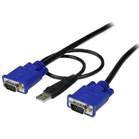 StarTech.com 10 ft Ultra Thin USB VGA 2-in-1 KVM Cable