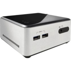 Intel D34010WYK Desktop Computer - Intel Core i3 i3-4010U 1.70 GHz - Ultra Compact - Silver, Black