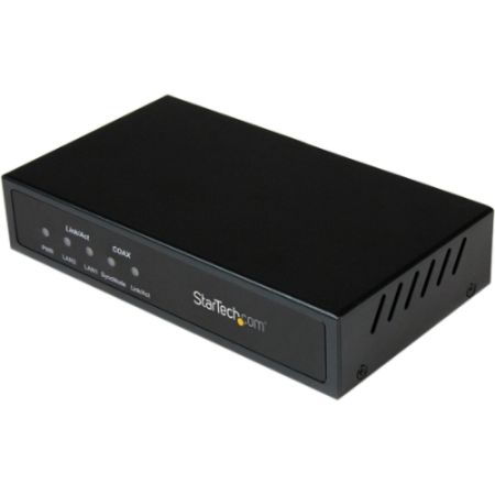 StarTech.com Gigabit Ethernet Over Coaxial LAN Extender Receiver - 2.4 km