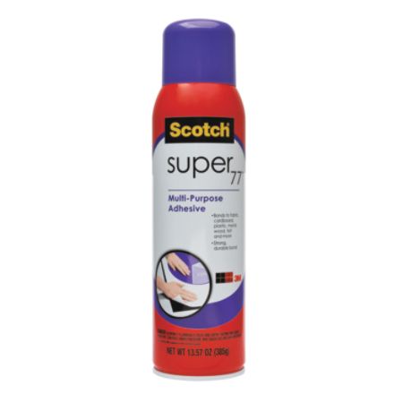 Scotch&reg; Super 77 Spray Adhesive, 13.57 Oz.