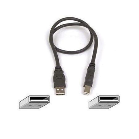 Belkin&reg; Pro Series USB A to B Cable, 20", Black