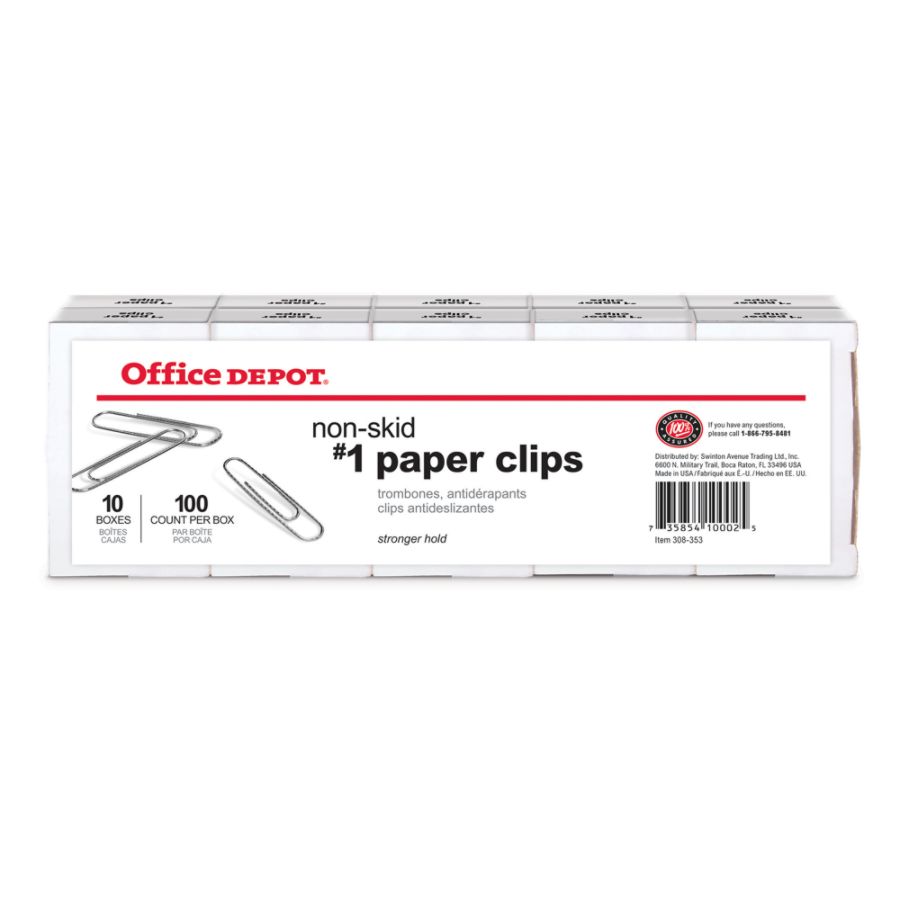Office Depot Brand Paper Clips No