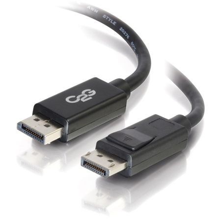 C2G 25ft DisplayPort Cable with Latches M/M - Black