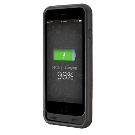 Lifeworks Rubberized 3,100mAh Battery Case For iPhone&reg; 6, Black