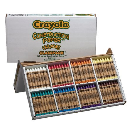 Crayola&reg; Construction Paper Crayons, Assorted Colors, Box Of 160