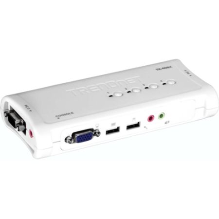 TRENDnet 4-Port PS/2 KVM Switch Kit w/Audio