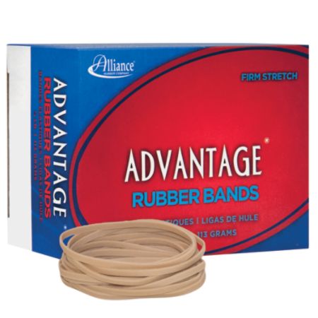 Alliance&reg; Advantage Rubber Bands, Size 33, 3 1/2" x 1/8", Natural, Box Of 150