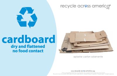 Recycle Across America Cardboard Standardized Recycling Labels 5 12 X 8 ...