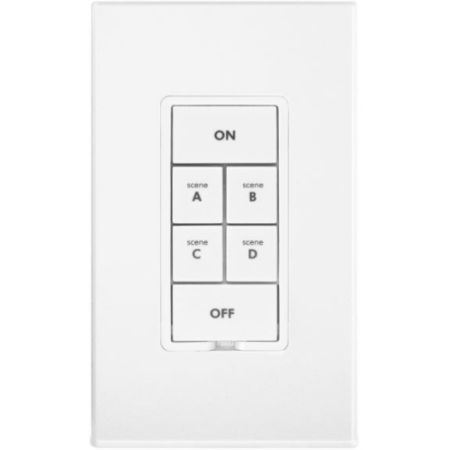 Insteon Keypad Dimmer Switch (Dual-Band), 6-Button, White